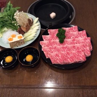 Domestic beef loin shabu-shabu all-you-can-eat set 5,500 yen