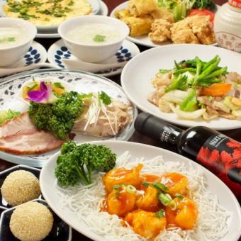 Yuuka套餐 6道菜品 1人3,300日圓（含稅）
