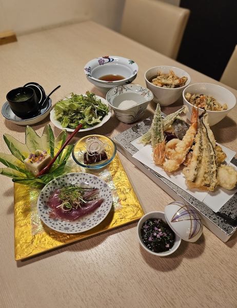 【天婦羅コース　彩矢－aya－】当店のこだわりの天婦羅フルコース～