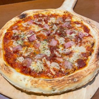 ガーリックベーコンピザ