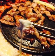 2種のチーズフォンデュdeサムギョプサルコース♪