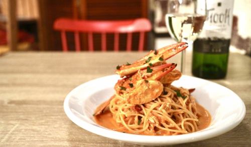 Specialty! “Tomato cream pasta with migratory crab”