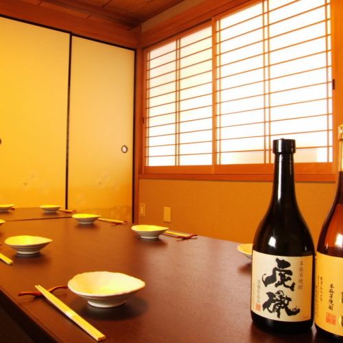 請在私人房間裡享受美味的京都風味和清酒。
