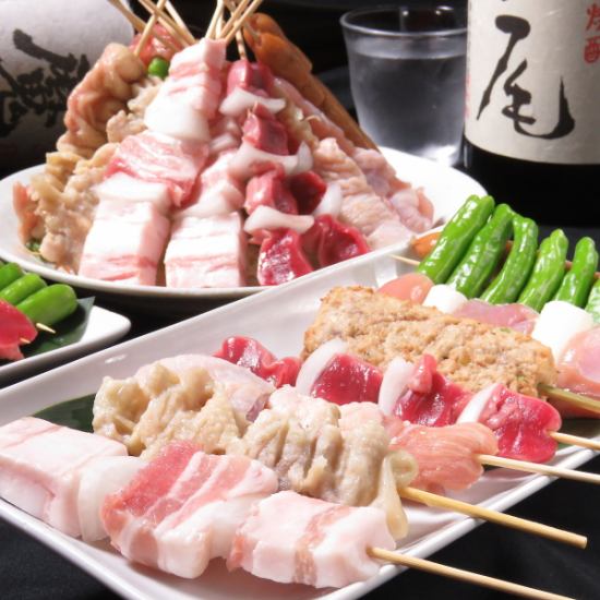 【博多駅直結】自慢の串焼きも人気の一品です！