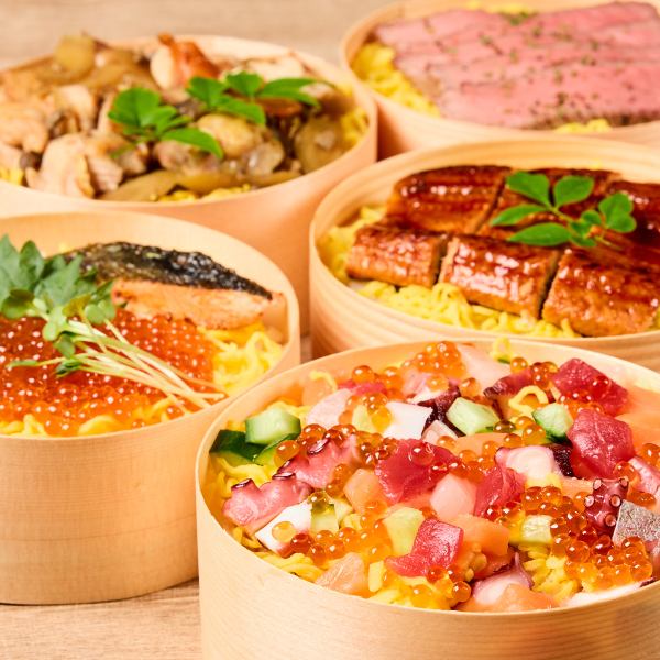 酒の肴だけじゃない！〆物も充実◎わっぱ飯は木の香りを感じながら頂く東北の郷土料理です。
