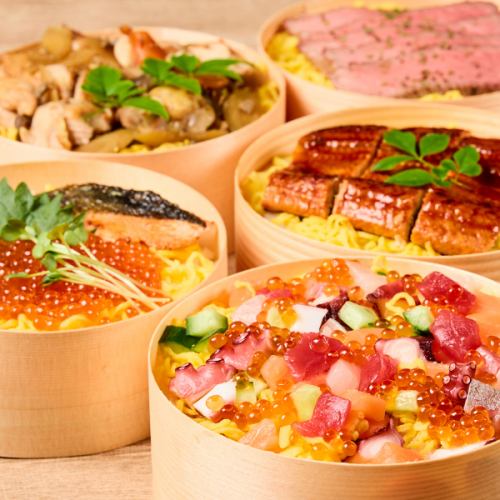 酒の肴だけじゃない！〆物も充実◎わっぱ飯は木の香りを感じながら頂く東北の郷土料理です。