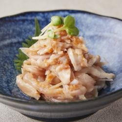 雞肉刺身、梅子碎和水晶