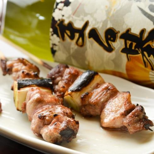 On the same day, we put it on a skewer and serve fresh yakitori!
