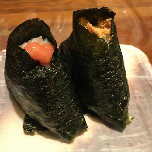 おにぎり1個　（鮭・明太子）