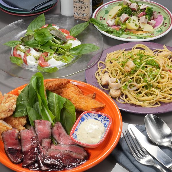 【お料理のみ】その日おすすめのパスタや料理など◎〈全4品〉3200円(税込)