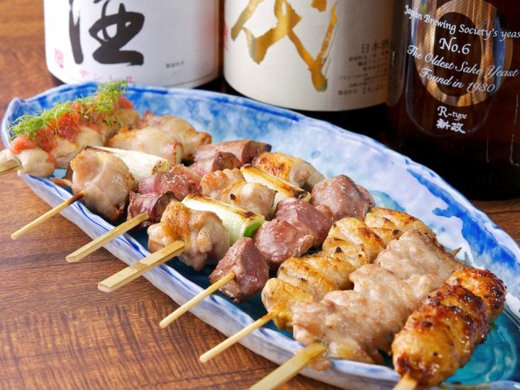 Boasting charcoal-grilled skewers excellent compatibility with beer ♪ in future times ◎