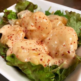 Yakitori/Genkiya shrimp mayo course (4,400 yen) with all-you-can-drink