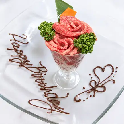 ★☆Meat Parfait★☆A unique celebration plate [Kagayaki] 56 varieties [All-you-can-eat] 8,000 yen → 7,000 yen ◆All seats are in private rooms◆