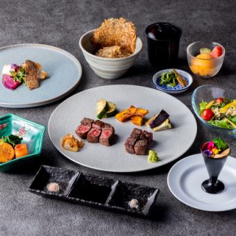 【ディナー歓】和牛2種の食べ比べ会席【全8品10,400円(税込)】