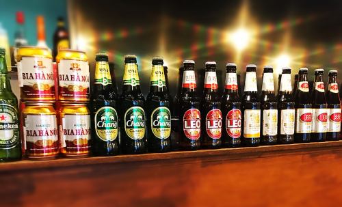 5種類の本場ベトナム＆タイのビール