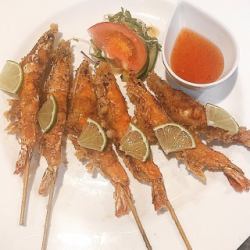 Fried soft shell shrimp (6 pieces)