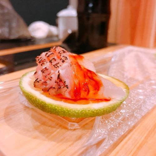 【刺身拼盤】12天熟成的野生鯛魚