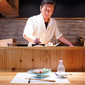 [奢華的時令食材...]主廚搭配壽司套餐10,000日元