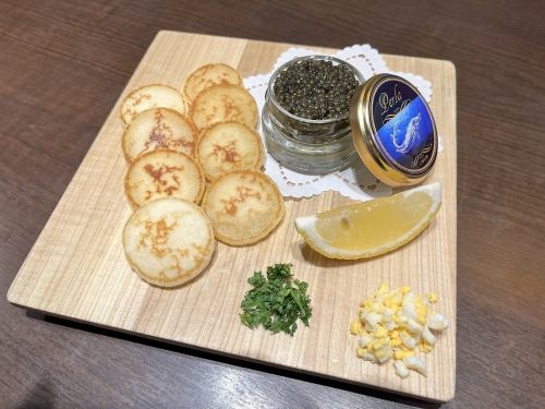 1 whole jar of caviar