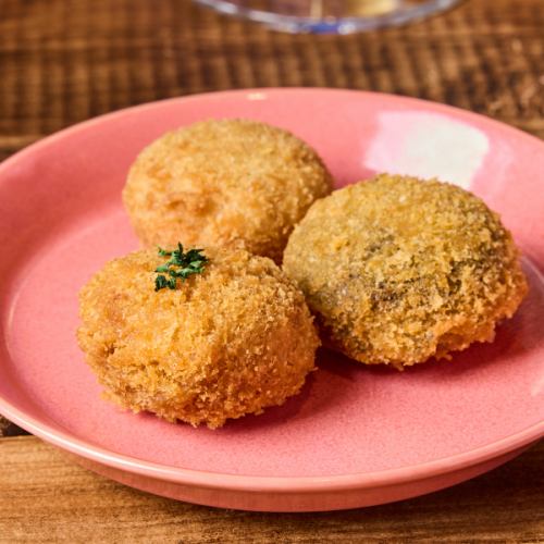 3 kinds of risotto croquettes