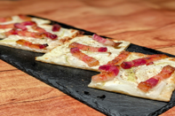French-style pizza appetizer - Tarte flambée
