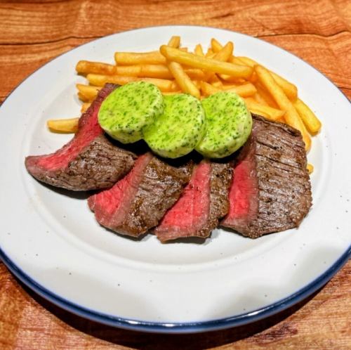 牛ハラミのステーキ　～エスカルゴバター～