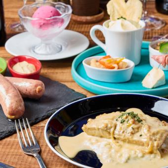 飲み放題付き全10品！本格フレンチを気軽に楽しめる【リーズナブルパーティプラン5500】