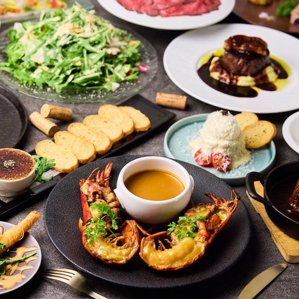 【本格フレンチで宴会】ディナーコース⇒4,000円～、飲み放題付きコース⇒5,500円～!!コースがお得です◎