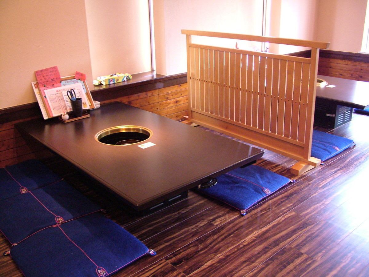 Corona measures are perfect for the tatami room where you can stretch your legs and relax!