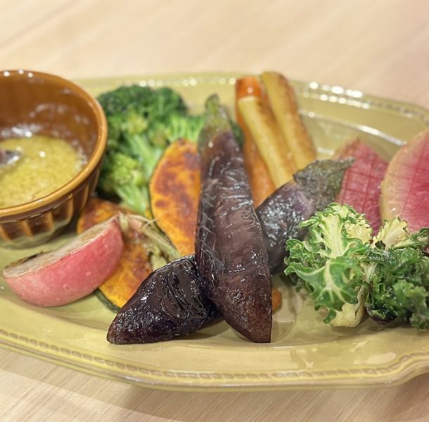 三浦野菜を使った焼きバーニャカウダー