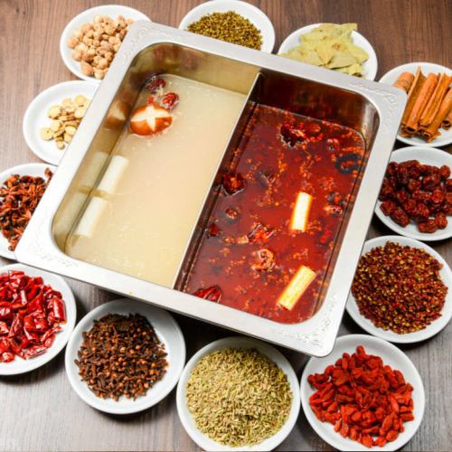 夢の大地の豚肉の火鍋付♪