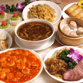 【2時間飲み放題付♪】バリバリ北京ダック、大人気の陳麻婆豆腐が入った豪華コース★全10品