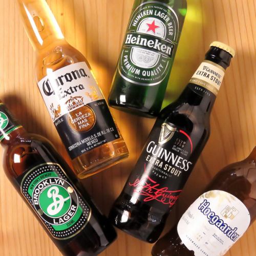 Various overseas beers are also available!