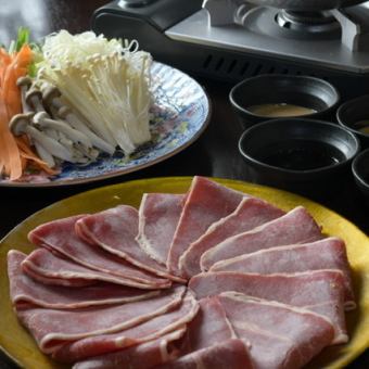 [2 hours all-you-can-drink included] Kumamoto horse sashimi and premium horse meat shabu-shabu course | Taste the exquisite shabu-shabu♪ 6 dishes in total