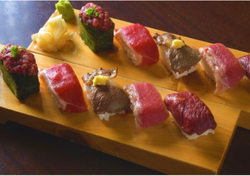 人気No1☆馬肉寿司1650円