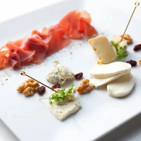 Assorted prosciutto and cheese