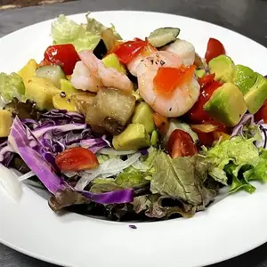 Shrimp and avocado cocktail salad