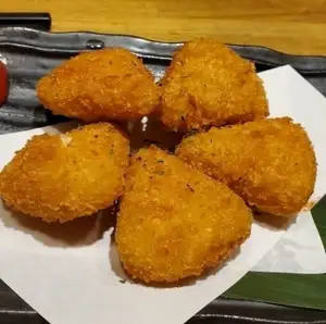 Two kinds of fried cheese