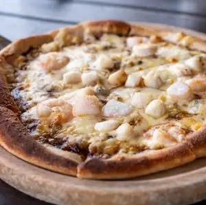 Seafood pizza
