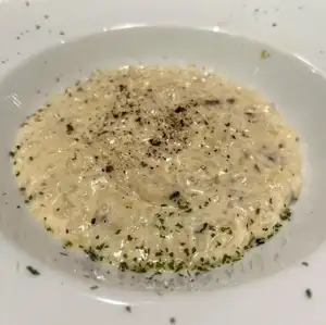 Seafood cream risotto