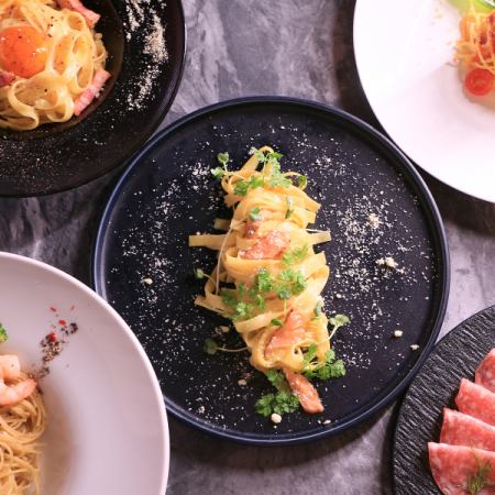 選べる10種のパスタ,フリット3種,生ハムサラミ食べ放題のイタリアンコース2h飲み放題付き5000yen