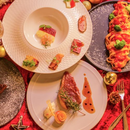 国産牛食べ比べ飲み放題付きコース