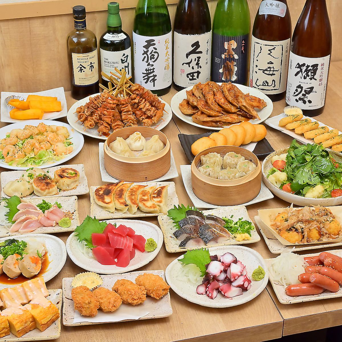 こだわりの料理と美味しいお酒で宴会を満喫してください◎