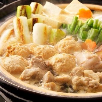 炙り鶏と団子味噌鍋 一人前