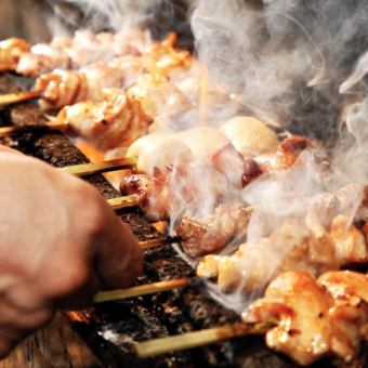 焼き串盛り合せ 6本(塩・タレ)