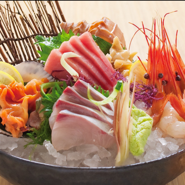 【一吉コース】鮮魚のお造りや天ぷら、肉野菜餃子など全9品◎2.5時間飲み放題付き◆4000円(税込)