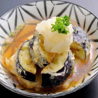 Deep-fried eggplant yuzu kosho