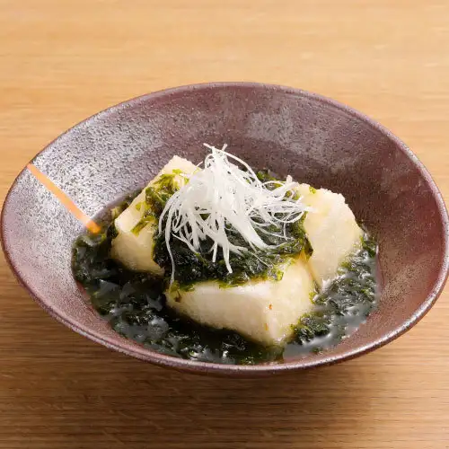 青のり揚げ出汁豆富