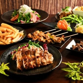 [If you're looking for value for money, this is it!] Yakitori and sashimi too! Trial course <120 minutes all-you-can-drink> 4000 yen