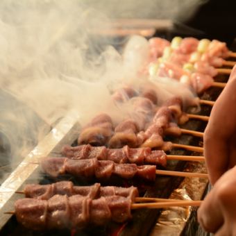 自慢の焼き鳥と一緒に！120分単品飲み放題1980円！